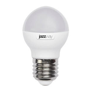 Лампа LED E27  G45 7W/830 230V шар матовый 530Lm JAZZWAY